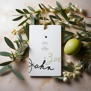 Invito di Matrimonio Elegante e Personalizzato | Design Minimalista | Invito Nozze Digitale