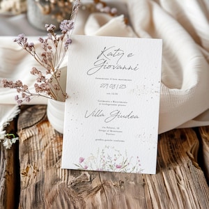 Invito di Matrimonio Elegante e Personalizzato | Design Minimalista | Invito Nozze Digitale