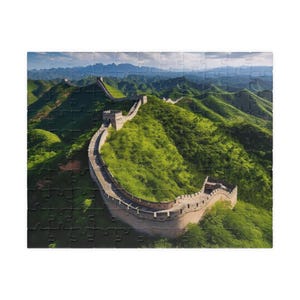 Great Wall of China World Landmark Puzzle, Gifts for Travelers, Jigsaw Puzzle for Adults, Relaxation Activity, Family Night Activity Puzzle