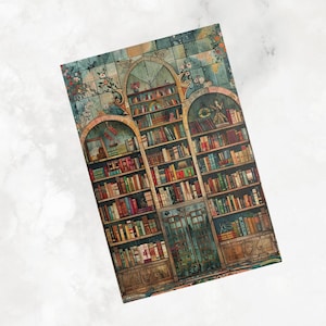Jigsaw Puzzle for Adults Whimsical Library Puzzle for Family Night Puzzle for Stress-Relief Fantasy Puzzle for Puzzle Lovers Gift Puzzler