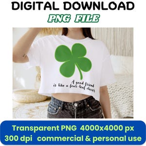 Trèfle à quatre feuilles PNG, Clipart trèfle porte-bonheur, sublimation de la Saint-Patrick, téléchargement numérique de trèfle vert, conception de symbole de chance irlandais