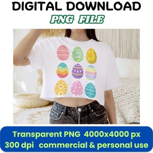Pastel Easter Egg PNG Clipart: Watercolor Spring Decor (Digital Download)