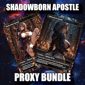 Ensemble de mandataires sexy Shadowborn Apostle – Art SFW et NSFW ! Choisissez votre taille : 5, 10, 20 ou 35 cartes