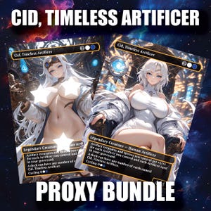 Cartes proxy MTG personnalisées sexy – Cid, artificier intemporel | Inspiré de Final Fantasy | Artefact Bae | Options SFW + NSFW