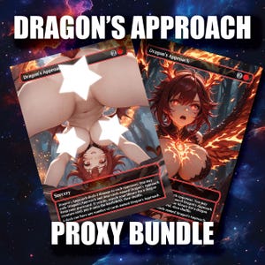 Proxies MTG personnalisées - Sexy Dragon's Approach (SFW et NSFW) - Cartes enflammées !