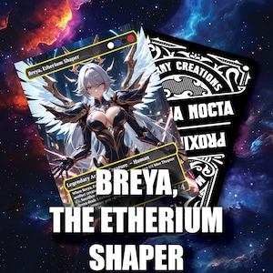 Breya, Ätherformer | Benutzerdefinierte Proxy MTG EDH Deck | Sexy Engel Kunst