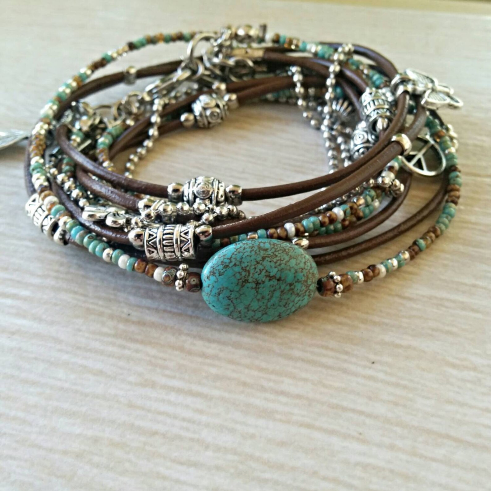 Ladies Wrap Bracelet Unique Boho Bracelet Everyday - Etsy