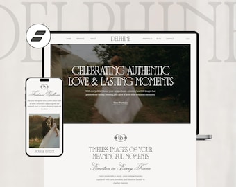 Photographer Website Template | Modern Showit Photography Template | Luxury Showit Photography Website Template | Photographer Portfolio
