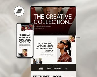 Showit Website Template: Creative Agency & Social Media Manager