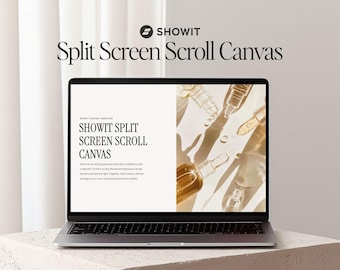 Showit Sticky Split Scroll Template | Website Template Add On | Premium Split Screen Scroll | Service Canvas for Coaches & Entrepreneurs