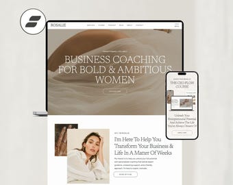 Showit-Website-Vorlage für Life- und Business-Coaches | Premium-Website-Vorlage | Showit-Coaching-Website-Vorlage | Kursverkaufsseite