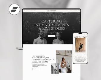 Showit Website Template For Photographer | Modern Showit Template | Luxury Designer Website Template | Wedding Photography Website