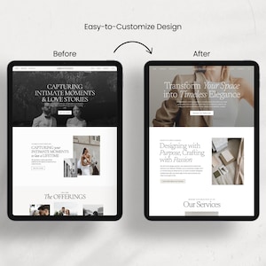 Showit Website Template For Photographer | Modern Showit Template | Luxury Designer Website Template | Wedding Photography Website image 6