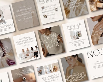 Instagram Post Template for Coaches | Canva Social Media Posts | Coaching Business | Neutral IG Portrait Carousel | Insta Coach Marketing