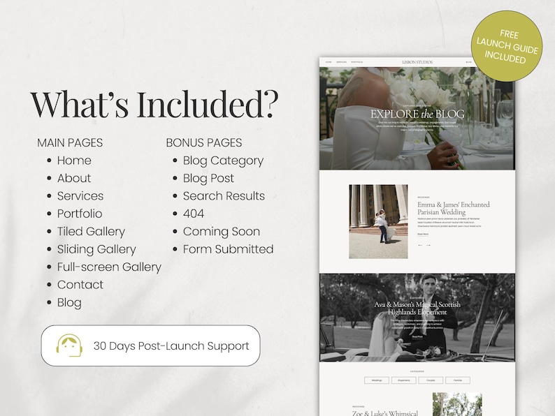 Showit Website Template For Photographer | Modern Showit Template | Luxury Designer Website Template | Wedding Photography Website image 5