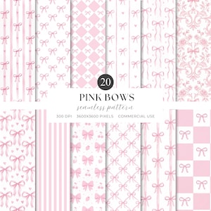 Rosa rosett sömlöst mönster, kokett digitalt papper, akvarell bandbakgrund, babyshower scrapbook JPG