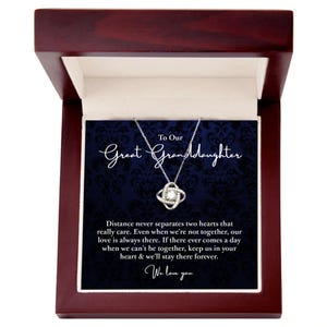 To My Great Granddaughter Necklace, Granddaughter Gift, Birthday Necklace for Girls, Graduation Gift, Gift for Granddaughter, Women Jewelry