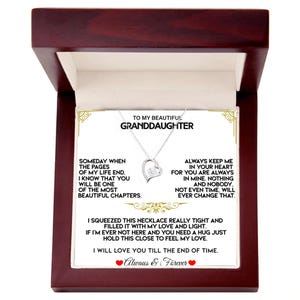 To My Beautiful Granddaughter, Granddaughter Necklace, Gift For Granddaughter, Birthday Gift, Women Jewelry, Gift For Her,Beautiful Necklace