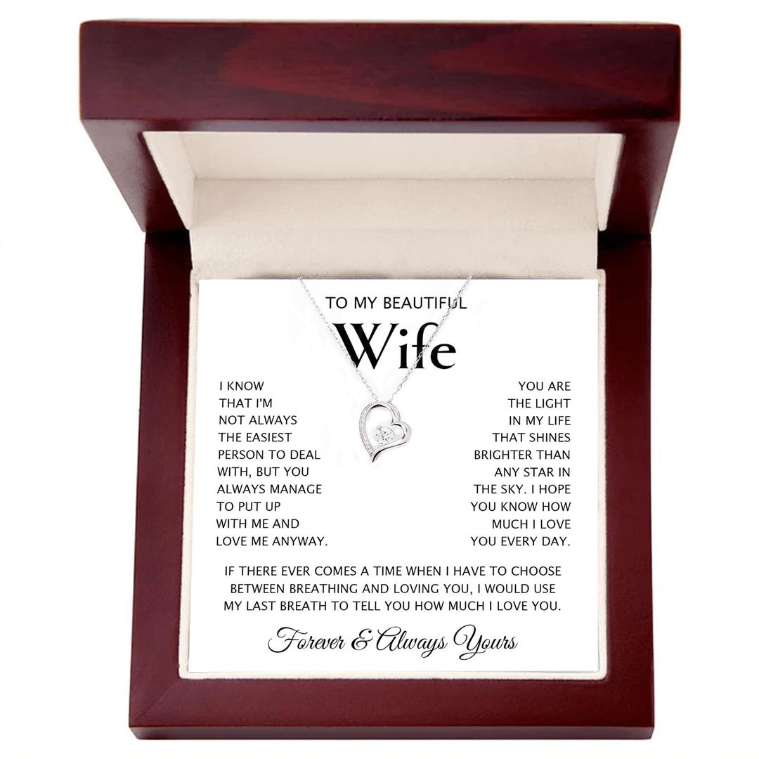 To My Wife Necklace From Husband, Gift for Her, Soulmate Women ...