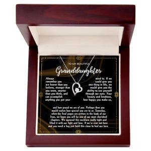 To My Granddaughter Necklace, Granddaughter Necklace, Birthday Necklace for Girls, Graduation Gift, Personalised Gift for Granddaughter