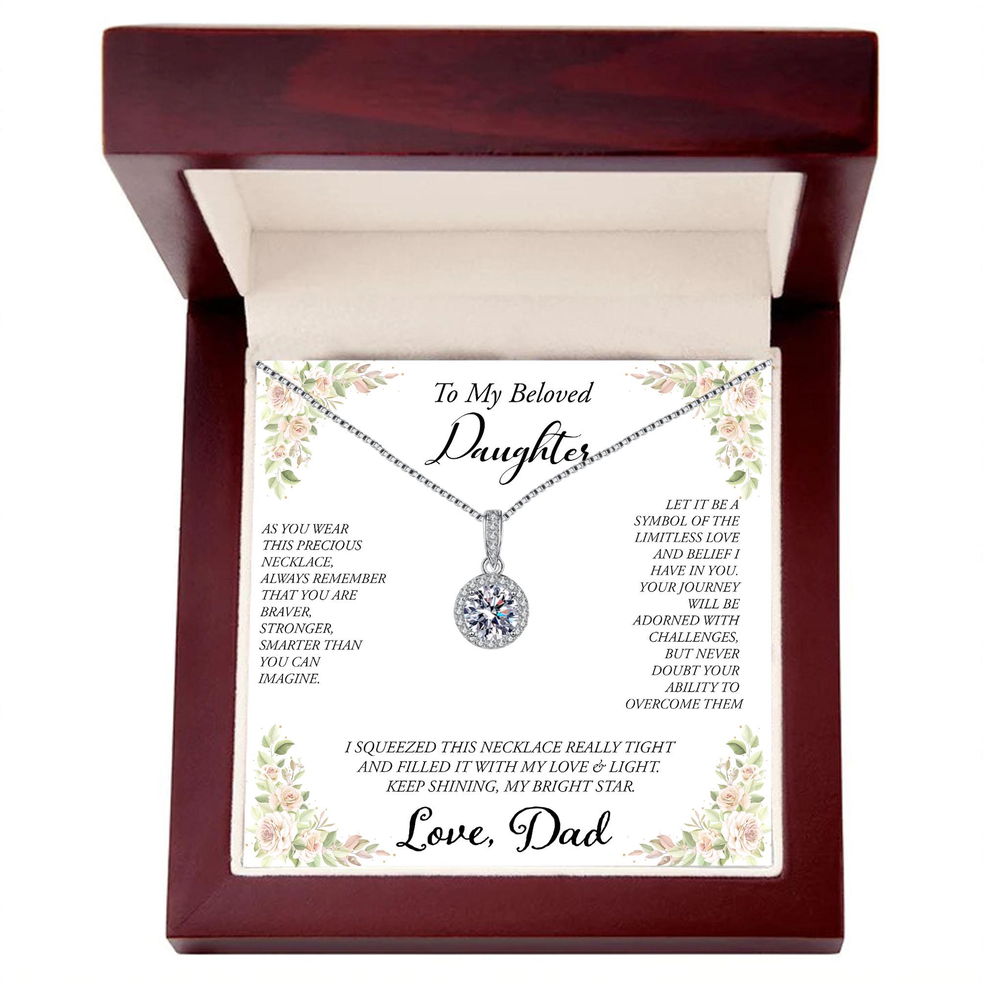 Necklace For Daughter, To My Daughter Necklace, Gift For Daughter From Dad, Father Daughter Necklace, Gift For Daughter, Birthday Gift