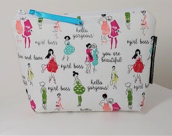 Hello Gorgeous  Make Up  / Coin / Storage / Cell Phone Bag / Organizer