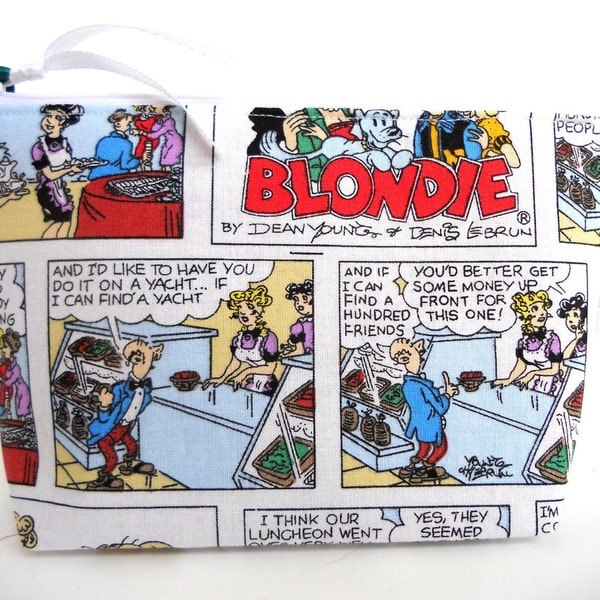 Blondie Comic Strip  Make Up / Coin / Storage / Cell Phone Bag