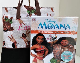 Torba Moana i zestaw 2 książek do nauki / Zestaw upominkowy / Torba podróżna / Haft z imieniem dziecka