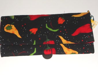 Hot Pepper Coupon Organizer Storage Case  with Dividers