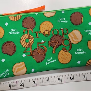 Girl Guide Cookie Dough Pouch Custom for Leaders CheckBook image 3