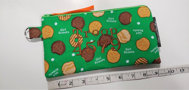 Girl Guide Cookie Dough Pouch Custom for Leaders CheckBook image 3