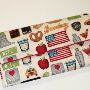 Ik hou van New York 2 envelop portemonnee/schoudertasje/clutch/mobiele telefoon/bruidsmeisje geschenken