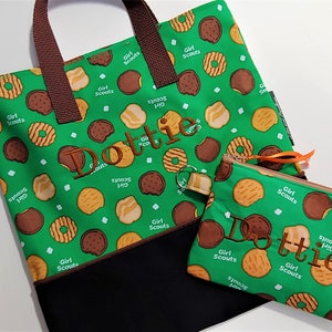 Bolsa de moedas com zíper e bolsa de biscoito da Girl Guide / Celular / Carteira / Bolsa de maquiagem / Organizador /