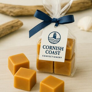 Sea Salted Caramel Fudge I Cornish Fudge I Luxury Handmade Cornish Fudge  | Gourmet Gift | Cornish Confectionery | Artisan Sweet Treat