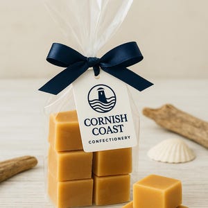 Clotted Cream Fudge I Cornish Fudge I Luxury Handmade Cornish Fudge Bag | Gourmet Gift | Cornish Confectionery | Artisan Sweet Treat