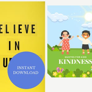 Freundlichkeitskarten I Positive Zitate für Kinder I Positivitätskarten I Freundlichkeitszitate I Karten für Kinder I Motivationskunst I Kinder Freundlichkeit