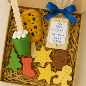 Novelty Fudge Hamper I Cornish Fudge I Small Fun Gift Box | Handmade Cornish Fudge | Kids Sweet Treat Box | Party Hamper | Stocking Filler