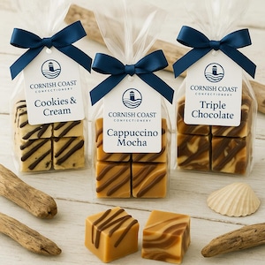 Luxury Fudge Gift Box I Cornish Fudge I Pick And Mix Fudge | Handmade Cornish Fudge Selection | Gourmet Foodie Gift | Birthday Fudge Gift