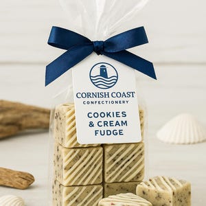 Cookies & Cream Fudge I Cornish Fudge I Luxury Handmade Cornish Fudge | Artisan Sweet Treat | Cornish Confectionery Gift I Wedding Favours