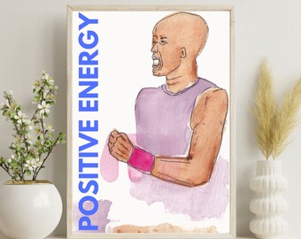 Poster // digital // Tennis // Jubel // Winner // GAME SET MATCH // Positive energy // Motivational, sports, mindset, positivity, powerful