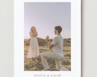 Simple Minimalist Wedding Save the Date Template, Classic Picture Save the Date, Editable Wedding Postcard, Elegant Photo Canva Template