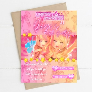 Dress to Impress - Editable Birthday Invite Template