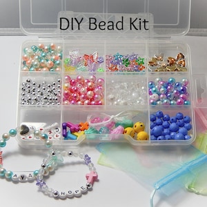 Personalized Gift for Kids, DIY Stretchy Bracelet Craft Kit