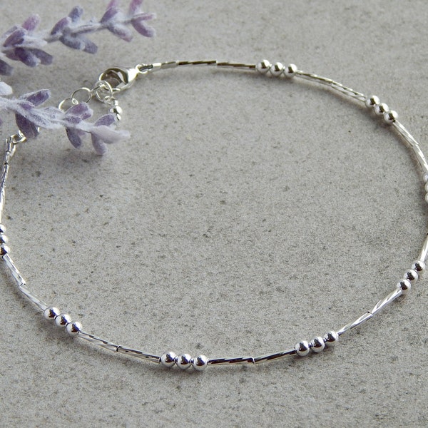 Sterling Silver 11" Ankle Bracelet, Plus Size Ankle Bracelet, Plus Size Anklets for Women, 12" Ankle Bracelet, Plus Size Jewelry