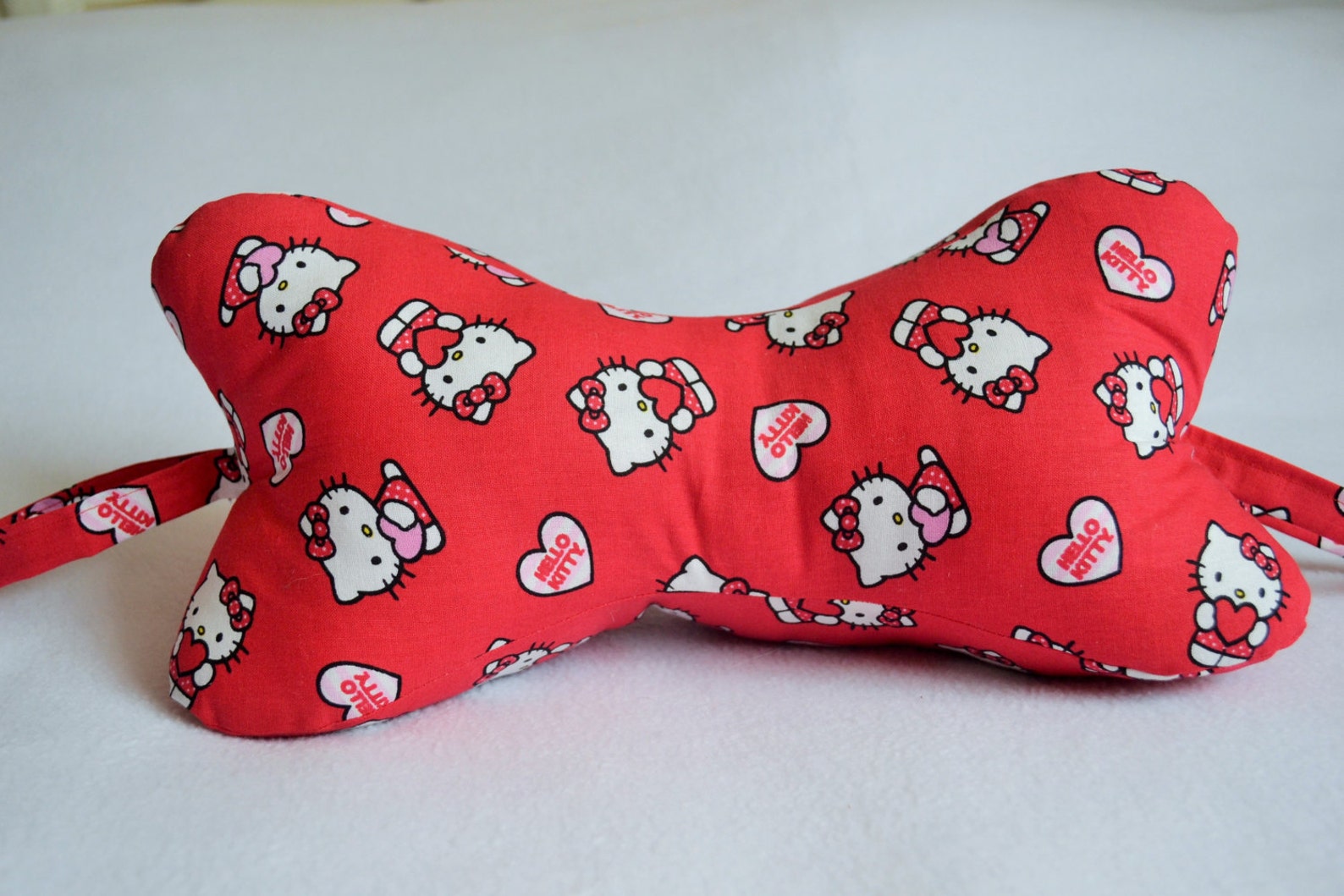 Dog Bone Neck Pillow Hello Kitty Valentine | Etsy