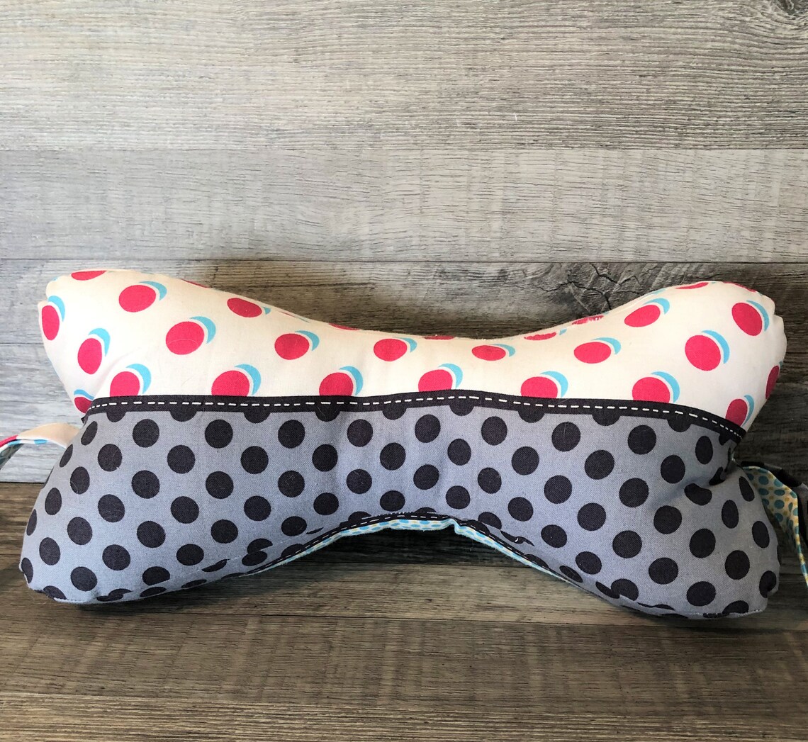 personalized dog bone shaped pillow