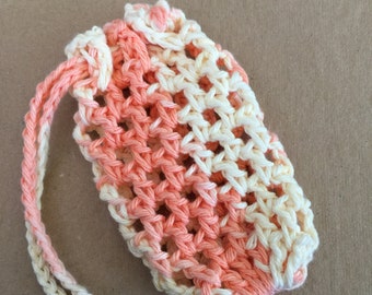 Creamsicle Soft Scrubber Soap Sack