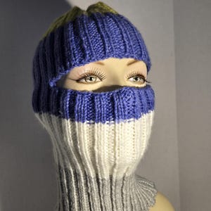 Striped ski mask