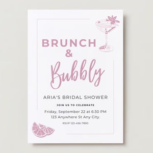 Bridal Shower Editable Invitation, Bridal Shower Evite, Text Invitation, Bridal Shower Invitation, Electronic Invite, Digital Invite