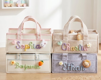 Personalized Mothers Day Gift,Diaper Bag,Diaper Caddy Organizer,Custom Storage Basket,New Mom gift,Pet Mom Gift,Mommy Bag for New Parents